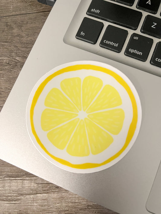 Lemon slice sticker