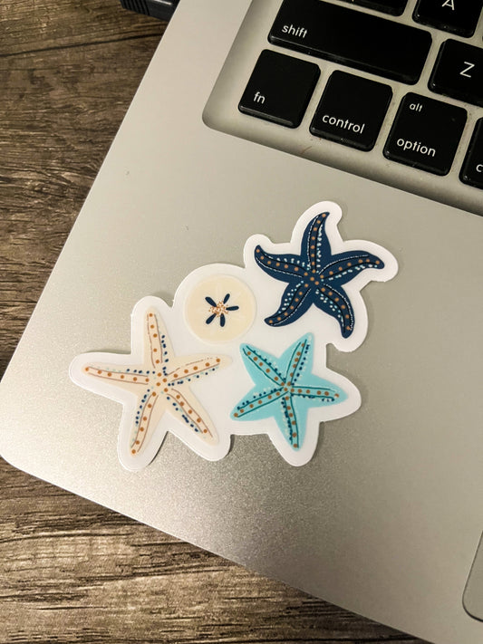 Sea star clear sticker