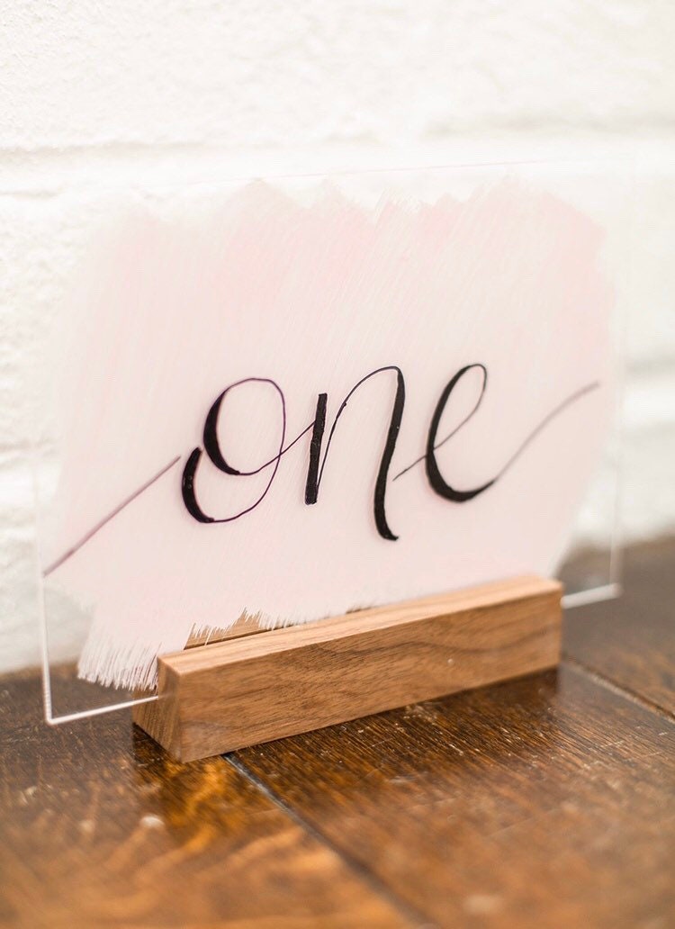 Acrylic Table Numbers