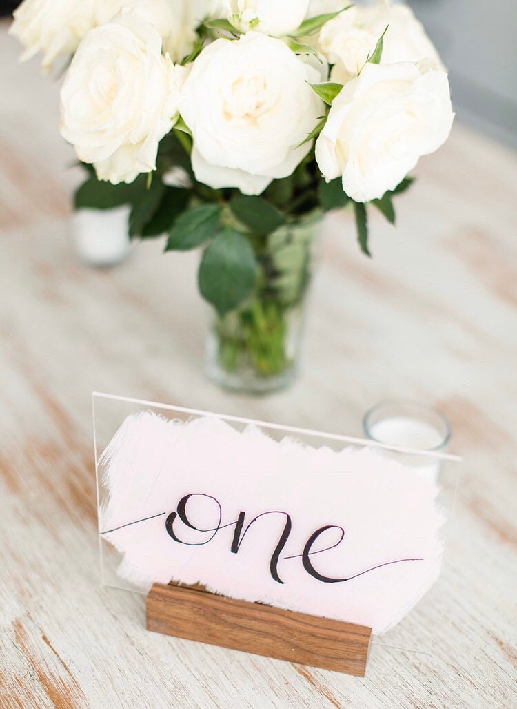 Acrylic Table Numbers