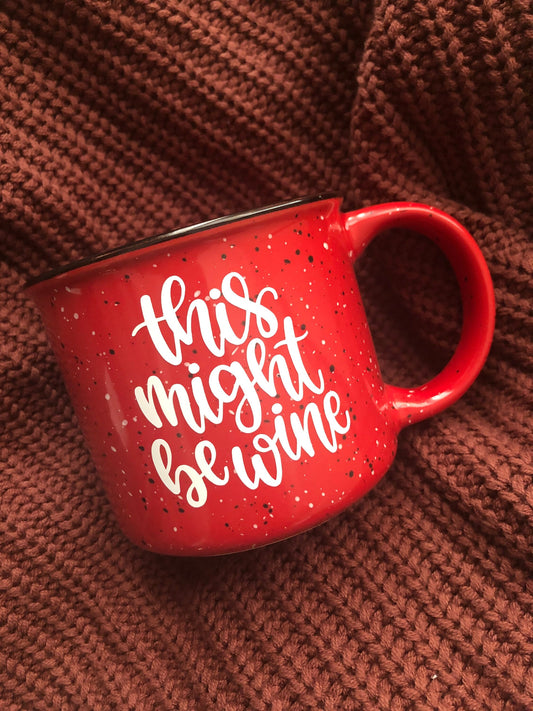 Speckled campfire mug- this might be wine