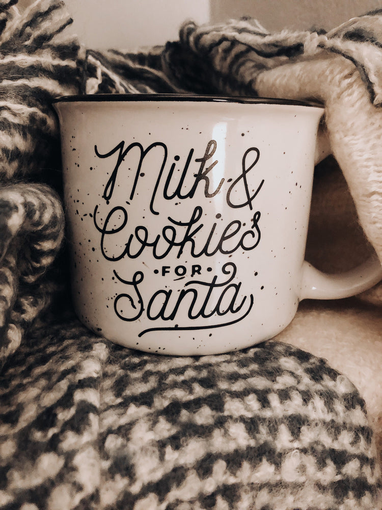 Milk and cookies campfire mug