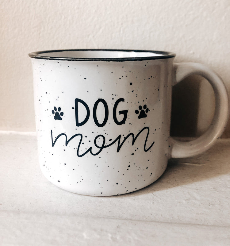 Dog mom campfire mug